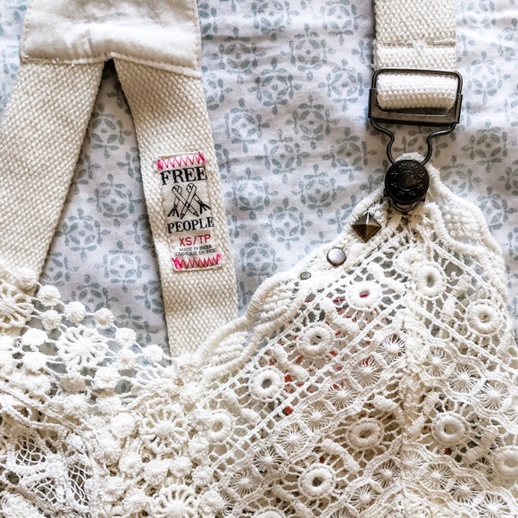 NWT Free People Mountain Laurel Suspender Lace Top - Picture 6 of 6